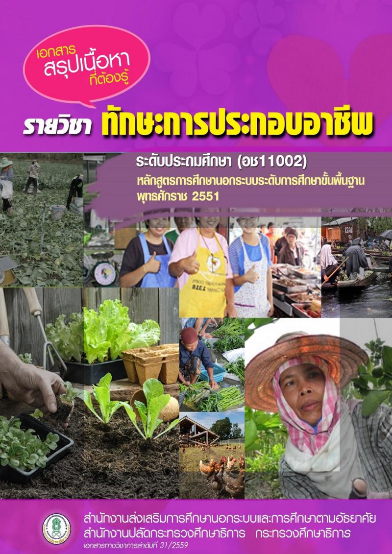 ทักษะการประกอบอาชีพ